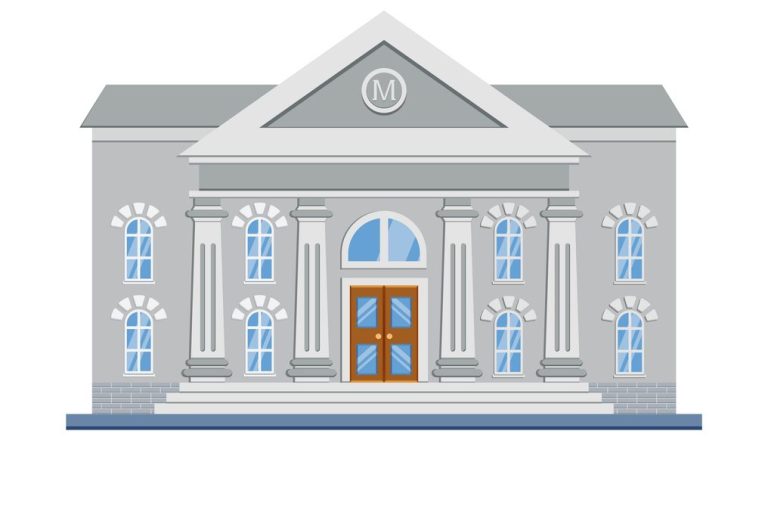 grafisches Bild einer Hochschule als Symbol für das Lektorat wissenschaftlicher Publikationen